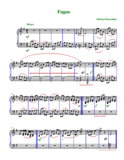 Fugue (Sonata in E, Movement 3)
